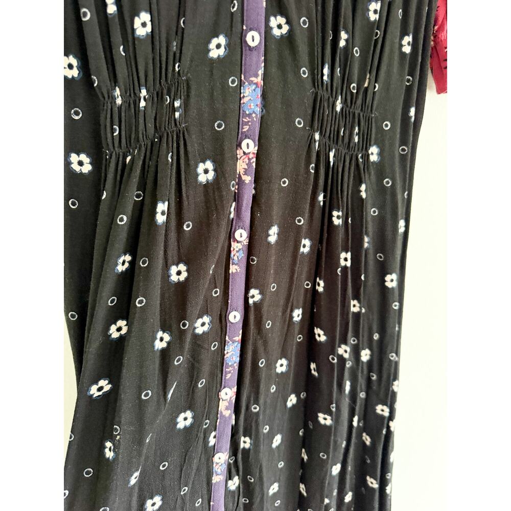 Free People | NWOT Nora Midi Dress Floral Shirt Dress Boho Prairie | Sz S - Picture 5 of 10